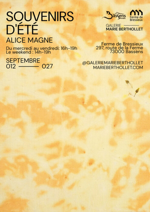 Exposition « Souvenirs d&rsquo;été » – Alice Magne